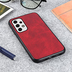 Custodia Lusso Pelle Cover B08H per Samsung Galaxy A23 5G Rosso