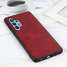 Custodia Lusso Pelle Cover B08H per Samsung Galaxy A32 4G Rosso