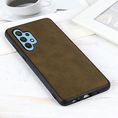 Custodia Lusso Pelle Cover B08H per Samsung Galaxy A32 4G Verde