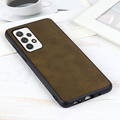 Custodia Lusso Pelle Cover B08H per Samsung Galaxy A52s 5G Verde