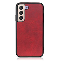 Custodia Lusso Pelle Cover B08H per Samsung Galaxy S21 FE 5G Rosso