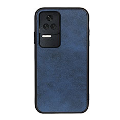 Custodia Lusso Pelle Cover B08H per Xiaomi Redmi K40S 5G Blu