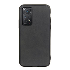 Custodia Lusso Pelle Cover B08H per Xiaomi Redmi Note 11 Pro 4G Nero