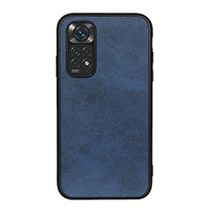 Custodia Lusso Pelle Cover B08H per Xiaomi Redmi Note 11S 4G Blu