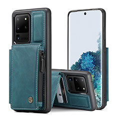 Custodia Lusso Pelle Cover C01S per Samsung Galaxy S20 Ultra 5G Blu