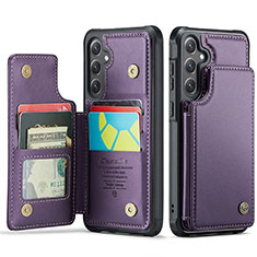 Custodia Lusso Pelle Cover C01S per Samsung Galaxy S24 5G Viola