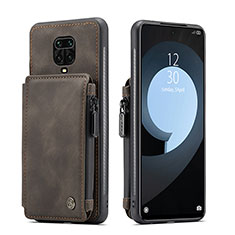 Custodia Lusso Pelle Cover C01S per Xiaomi Poco M2 Pro Marrone