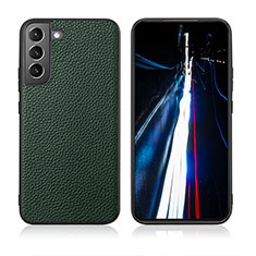 Custodia Lusso Pelle Cover C08 per Samsung Galaxy S21 5G Verde