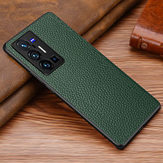 Custodia Lusso Pelle Cover DL1 per Vivo X70 Pro+ Plus 5G Verde