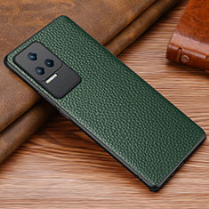 Custodia Lusso Pelle Cover DL1 per Xiaomi Poco F4 5G Verde