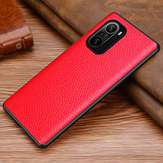 Custodia Lusso Pelle Cover DL1 per Xiaomi Redmi K40 5G Rosso