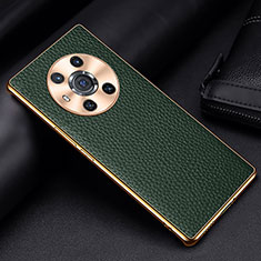 Custodia Lusso Pelle Cover DL2 per Huawei Honor Magic3 5G Verde