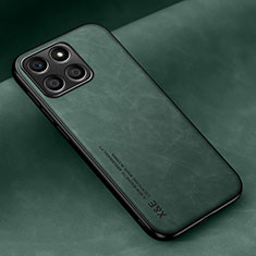 Custodia Lusso Pelle Cover DY1 per Huawei Honor 70 Lite 5G Verde