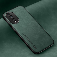 Custodia Lusso Pelle Cover DY1 per Huawei Honor 80 5G Verde