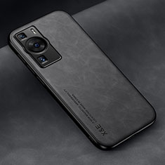 Custodia Lusso Pelle Cover DY1 per Huawei P60 Pro Nero