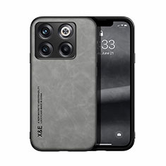 Custodia Lusso Pelle Cover DY1 per OnePlus 10T 5G Grigio