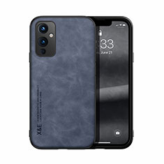 Custodia Lusso Pelle Cover DY1 per OnePlus 9 5G Blu