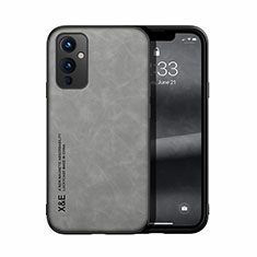 Custodia Lusso Pelle Cover DY1 per OnePlus 9 5G Grigio