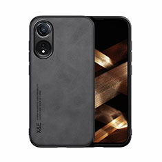 Custodia Lusso Pelle Cover DY1 per Oppo A18 Nero