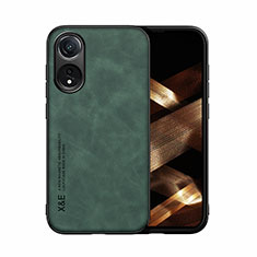 Custodia Lusso Pelle Cover DY1 per Oppo A78 4G Verde