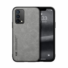 Custodia Lusso Pelle Cover DY1 per Oppo A95 4G Grigio