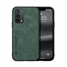 Custodia Lusso Pelle Cover DY1 per Oppo F19 Verde