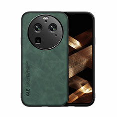 Custodia Lusso Pelle Cover DY1 per Oppo Find X6 Pro 5G Verde