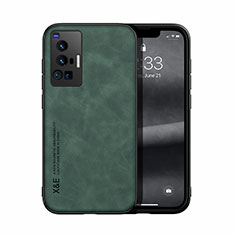 Custodia Lusso Pelle Cover DY1 per Vivo X70 Pro 5G Verde