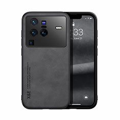 Custodia Lusso Pelle Cover DY1 per Vivo X80 Pro 5G Nero