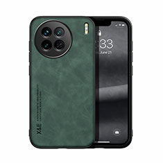 Custodia Lusso Pelle Cover DY1 per Vivo X90 5G Verde