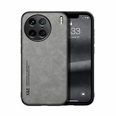 Custodia Lusso Pelle Cover DY1 per Vivo X90 Pro 5G Grigio