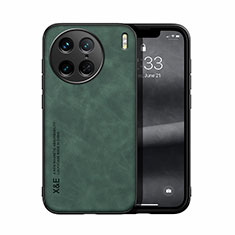 Custodia Lusso Pelle Cover DY1 per Vivo X90 Pro 5G Verde