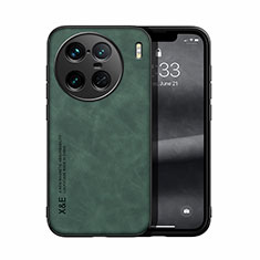 Custodia Lusso Pelle Cover DY1 per Vivo X90 Pro+ Plus 5G Verde