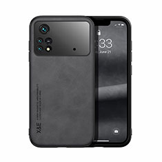 Custodia Lusso Pelle Cover DY1 per Xiaomi Poco M4 Pro 4G Nero