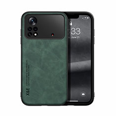 Custodia Lusso Pelle Cover DY1 per Xiaomi Poco X4 Pro 5G Verde