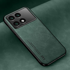 Custodia Lusso Pelle Cover DY1 per Xiaomi Redmi K70E 5G Verde