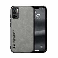 Custodia Lusso Pelle Cover DY1 per Xiaomi Redmi Note 10 5G Grigio