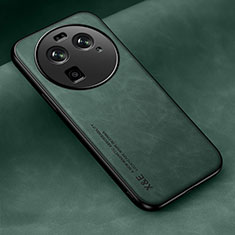 Custodia Lusso Pelle Cover DY2 per Oppo Find X6 5G Verde