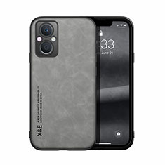 Custodia Lusso Pelle Cover DY2 per Oppo Reno7 Lite 5G Grigio