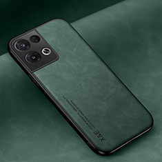 Custodia Lusso Pelle Cover DY2 per Oppo Reno8 Pro 5G Verde