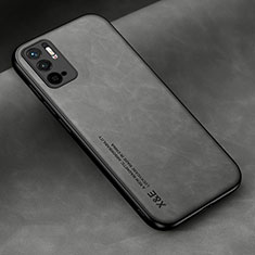 Custodia Lusso Pelle Cover DY2 per Xiaomi Redmi Note 10 5G Grigio