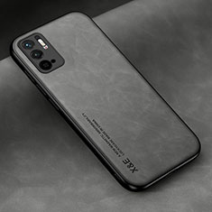 Custodia Lusso Pelle Cover DY2 per Xiaomi Redmi Note 10T 5G Grigio