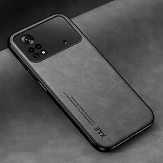 Custodia Lusso Pelle Cover DY2 per Xiaomi Redmi Note 11E Pro 5G Grigio