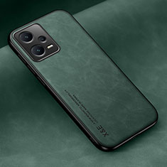 Custodia Lusso Pelle Cover DY2 per Xiaomi Redmi Note 12 Pro 5G Verde