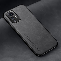 Custodia Lusso Pelle Cover DY2 per Xiaomi Redmi Note 12S Nero