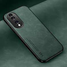 Custodia Lusso Pelle Cover DY3 per Huawei Honor X7b Verde