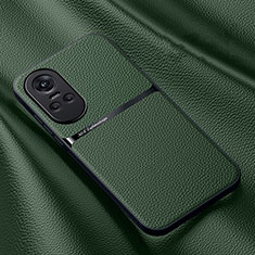 Custodia Lusso Pelle Cover DY3 per Oppo Reno10 5G Verde