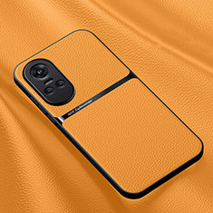 Custodia Lusso Pelle Cover DY3 per Oppo Reno10 Pro 5G Arancione