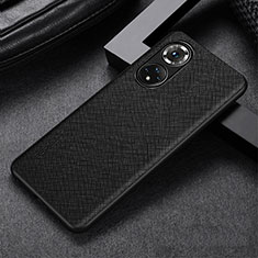 Custodia Lusso Pelle Cover GS1 per Huawei Honor 50 Pro 5G Nero