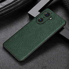 Custodia Lusso Pelle Cover GS1 per Huawei Honor 60 Pro 5G Verde